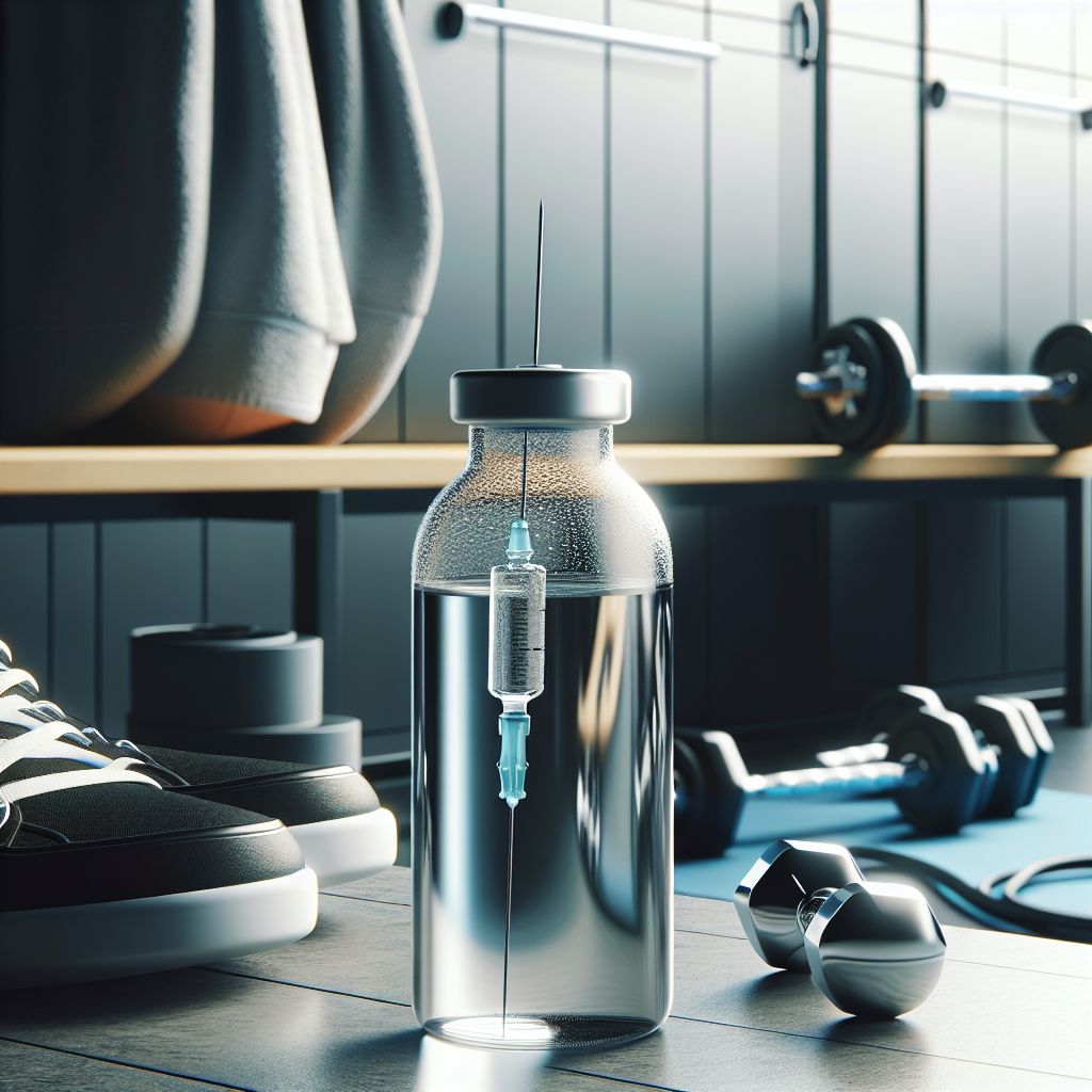 Acqua battericida per iniezioni e recupero muscolare nello sport