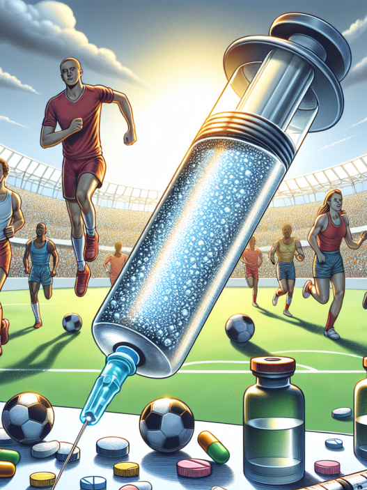 Acqua battericida per iniezioni come alternativa ai farmaci tradizionali nello sport