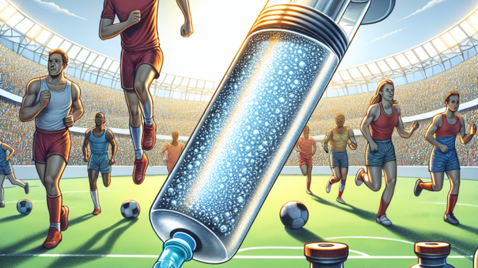 Acqua battericida per iniezioni come alternativa ai farmaci tradizionali nello sport